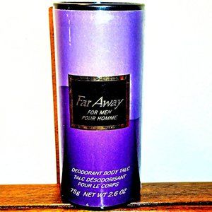 AVON  "FAR AWAY"  For Men ~ Deodorant  Body Talc 2.6 Oz ~  VINTAGE (Open Seal)